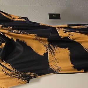 Donna Karan Black and Tan Dress